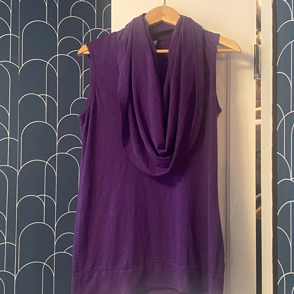 Women’s large Lucy Purple Cowl Neck Tank